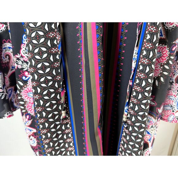 Ella Moon Dress Big Bell Sleeves Multicolor Paisley‎ Size XL Boho Goth Artsy NWT - Picture 16 of 16